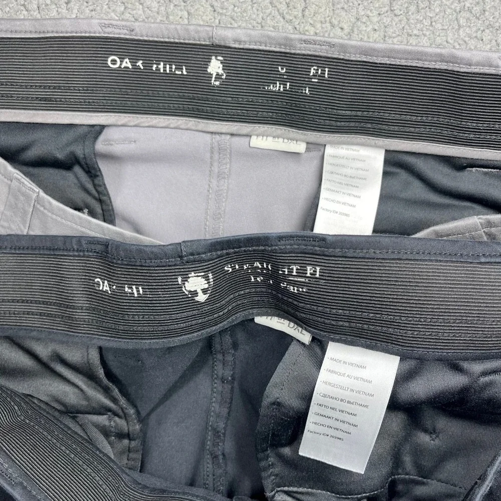 Oak Hill LOT OF 2 Chino Pants Straight Fit Bundle Mens 42x30 Grey Stone DXL